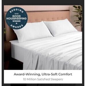 Mellanni King Sheets Set - 4 PC Iconic Collection Bedding - Hotel Luxury,